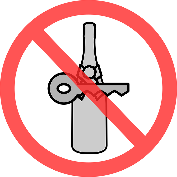 No Driving While Drinking Signage